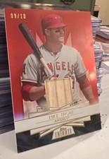 2014 TOPPS TRIBUTE TO Titans #/10 Relic MIKE TROUT  Very tough to find!!!