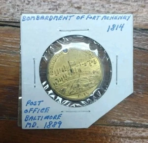 Baltimore MD Maryland 1889 Post Office Dedication & 1814 Fort Henry Bombardment - Picture 1 of 2