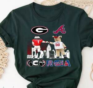Vintage Georgia Bulldogs And Atlanta Braves Georgia T-Shirt,NFL Vintage Shirt