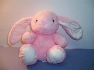 KELLY TOY - Pink Bunny Rabbit Plush /Rattle / 10 Inch/  Crinkle Ears - EX. NWOT - Picture 1 of 6
