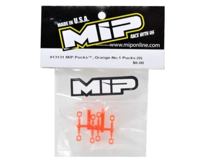 MIP PUCKS, ORANGE No.1 PUCKS (8) #13131 - Image 1 of 2