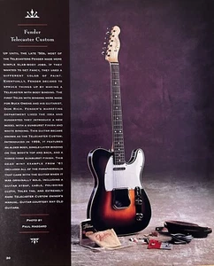Fender Telecaster maßgefertigte E-Gitarre Fotodruck Anzeige - Bild 1 von 1