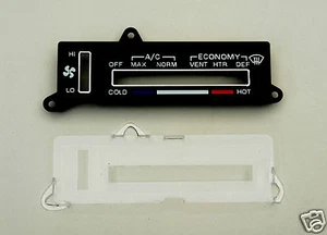 1977-1982 Corvette Heater / Air Conditioner Control Face Plate & Lens Set C3 NEW - Picture 1 of 1