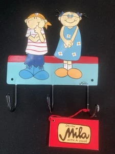 MILA Hakenleiste für Kinderzimmer Bruder/ Schwester Neu - Bild 1 von 5