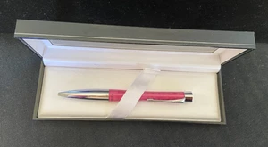 Parker biro pen Urban Twist Pink Chrome trim Gift box free post Barbie - Picture 1 of 4