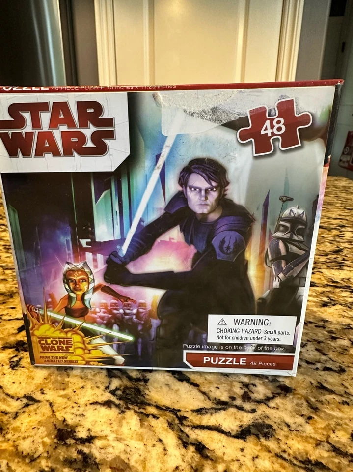 Star Wars the Clone Wars Puzzle 48 pieces, Anakin and Ahsoka, NEW, SEALED - Image 1 of 1