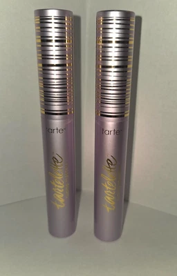 Lot of 2 NEW TARTE Tartelette Tubing Mascara Black Full Size .27 oz ea - Image 1 of 4