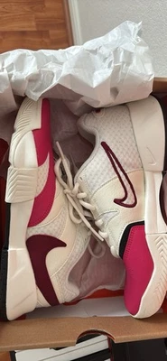 Nike Court Lite 4 Tennis Women’s Size 6 Pale Ivory Team Red - Image 1 of 4