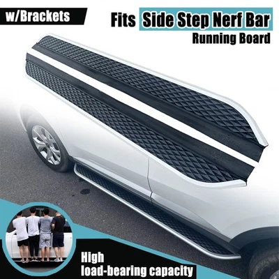 Se adapta a estriberas Nissan Murano 2015-2025 pedales de peldaño lateral barra Nerf fija Foto 1 de 4