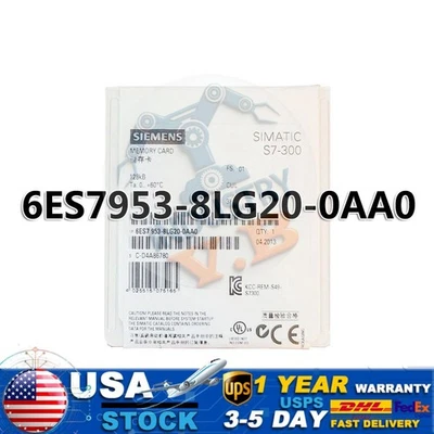 New Siemens 6ES7953-8LG20-0AA0 6ES7 953-8LG20-0AA0  SIMATIC S7 Micro Memory Card - Image 1 of 4