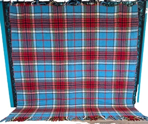 De Colección Horner 100% LANA A CUADROS Manta para regazo Estadio Cabina Flecos 52 x 57" DEFECTOS - Imagen 1 de 18