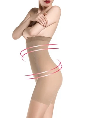 Giulia 2 Pack Bauchweg Strumpfhose 20 Den High Waist Figurenformende Seamless - Bild 1 von 4