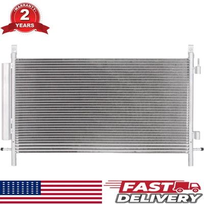 FOR 2010-2011 CHEVY CAMARO 3799 FULL ALUMINUM AIR CONDITIONING A/C CONDENSER - Image 1 of 4