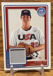 CHASE BENTLEY Materials /250 Relic | 2023 Panini Stars & Stripes MARINERS - Picture 1 of 2