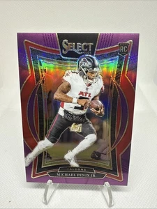 Panini Select Michael Penix Jr Concourse #80 Rookie RC 2024 púrpura Prizm/75 - Imagen 1 de 2