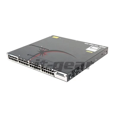 Cisco WS-C3750X-48PF-S Catalyst 3750X 48 Port Full PoE IP Base Switch - Image 1 of 3