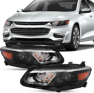 Fits for 2016-2018 Chevy Malibu Halogen Headlights Replacement Headlight Assembl - Imagen 1 de 12
