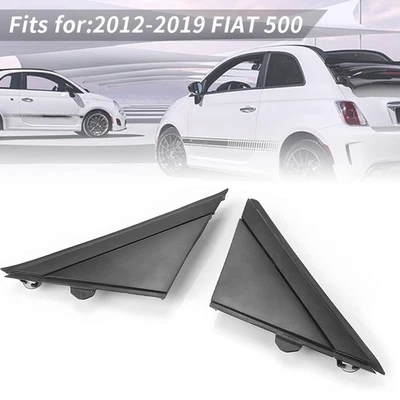 Guardabarros ventana izquierda+derecha espejo lateral esquina moldura moldura para Fiat 500 2012-2019 Foto 1 de 4