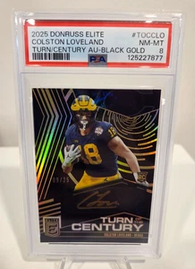 2025 Donruss Elite - Colston Loveland - Rookie Autograph Black Gold #'d /25 - Picture 1 of 2