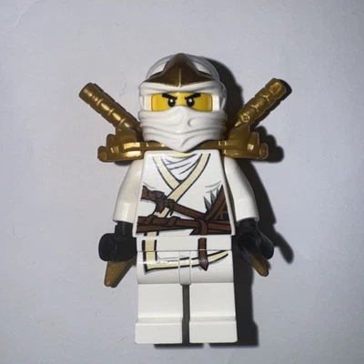 Lego Ninjago Zane zx  9445 Minifigure w/ Swords NEW MINT RETIRED - Image 1 of 3