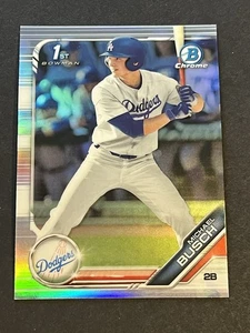 2019 19 BOWMAN CHROME DRAFT REFRACTOR REF MICHAEL BUSCH ROOKIE RC #BDC-57 - Picture 1 of 2