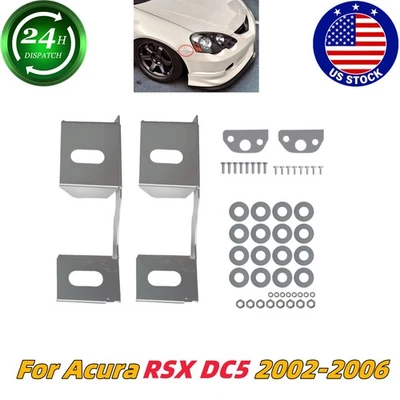 1SET For 2002-06 Acura RSX DC5 Front Bumper Lifts w/ Hardware Gap Fix Lift Kit - Image 1 of 4