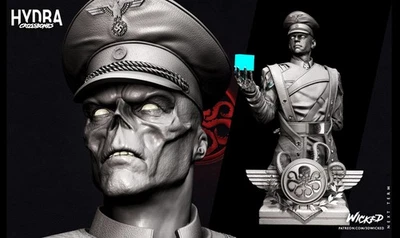 3D Printed 16K MARVEL Wicked – Red Skull – bust Fan Made  1:4 Scale - Image 1 of 4