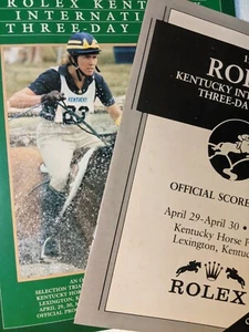 1988 Rolex Kentucky 3-day Event Program And Official Score Sheet Horse - Picture 1 of 4