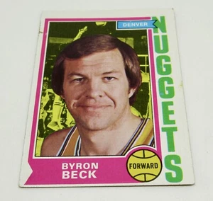 Byron Beck 1974 Denver Nuggets Forward Topps #264 ABA Basketball Card - Picture 1 of 5
