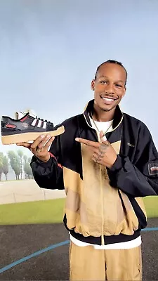 RARE Size 13 M Adidas Forum 84 Lo Midwest Kids Black/White/Red  Darryl Brown - Image 1 of 4