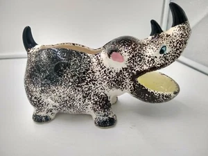 Vintage Rhinoceros Succulent Or Plant Planter Japan - Picture 1 of 9