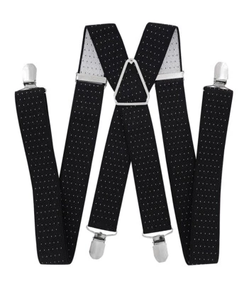 Herren Hosenträger axy® -X Form 3,5cm breit-4 Clips EXTRA STARK Hochzeit Anzug