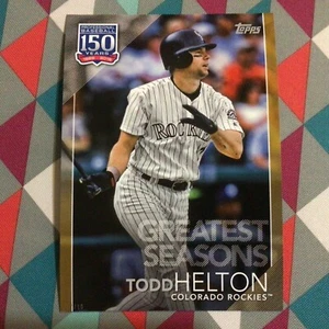 #129 Todd Helton 5x7 - 07/10 Made Gold 2019 Topps 150 Years of Greatest Seasons - Bild 1 von 2