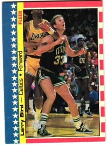 1987 Fleer Basketball Stickers - Larry Bird #4 -NM - Picture 1 of 2