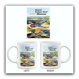 1947 Beechcraft Bonanza "Unravel Business Travel" - Promotional Advertising Mug - Picture 1 of 3