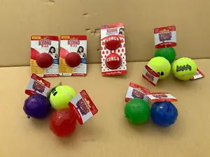 Kong Dog Ball Bundle 2 or 3 Tennis Squeaker Squeezy New  - Picture 1 of 6