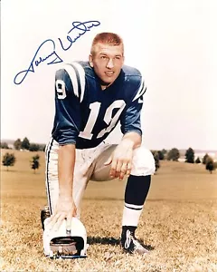 Johnny Unitas Colts signiert Auto 8x10 Foto PSA/DNA LOA COA Brief - Bild 1 von 2