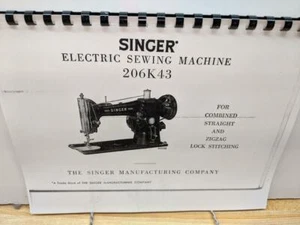 Manual de instrucciones máquina de coser eléctrica Singer 206k43 en impresión grande - Imagen 1 de 1