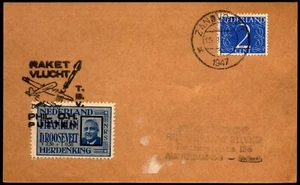 Netherlands 1947 De Bruijn Rocket Phil OH Putten 2 Regulation Size Card - L36082 - Picture 1 of 2