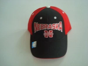 NEBRASKA CORNHUSKERS 00S RARE NEW SCRIPT STRAPBACK HAT CAP VINTAGE EE4 - Picture 1 of 5