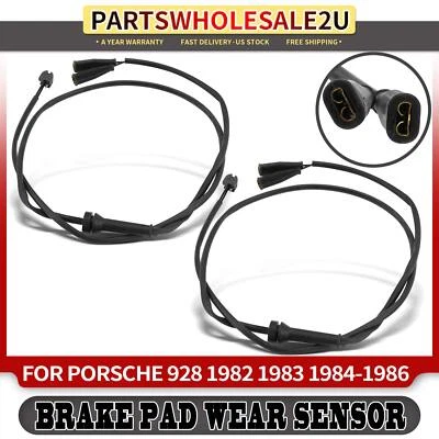 Sensor de desgaste de pastillas de freno delanteras nuevas 2 piezas para Porsche 928 1982-1986 92861231501 Foto 1 de 4