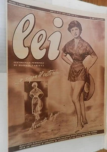 RIVISTA LEI 1949 Modello di Jacques Heim Monica Salvi Matrimonio di Rita Haywort - Foto 1 di 1
