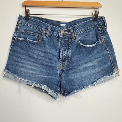 BDG Shorts Womens 27 Denim Blue Tomgirl Cut Off Jean Medium Wash UO Cuffed  - Image 1 of 4