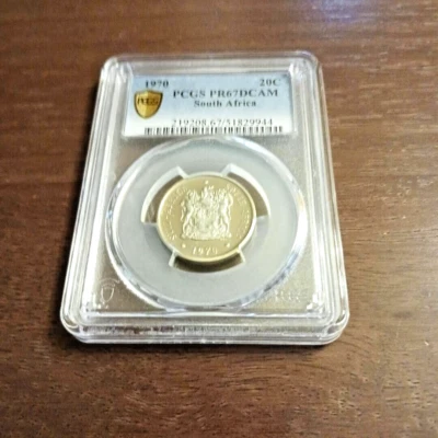 1970 South Africa 20 Cents PR67 DCAM - Image 1 of 4