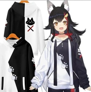 1x T-Shirt Style & 1x Long Sleeve! Hololive VTuber Ookami Mio Hoodie 3D Style - Bild 1 von 12