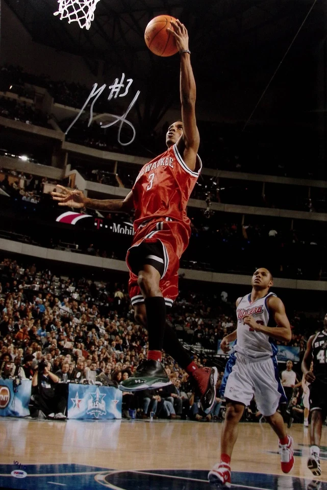 Brandon Jennings Signed Bucks 20x30 Photo PSA/DNA COA Limited Edition #/d to 10 - Image 1 of 4