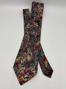 Cravatta Architetto Seta Cravatta Paisley Multicolore Made in Italy 59" - Foto 1 di 3