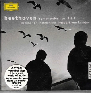 Beethoven: Symphonies Nos. 5 & 7 (CD, 2002 DG) Karajan/Berlin Philharmonic/NEW! - Picture 1 of 1