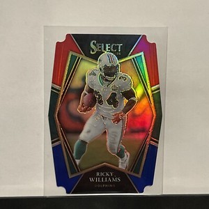 Ricky Williams Premier Level Red & Blue Select Die-Cut 2021 Panini Select #136