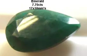ESMERALDA, 7,70 cts, ** 100% NATURAL **, COLOR MUY FUERTE, VENDEDOR DE EE. UU. - Imagen 1 de 3